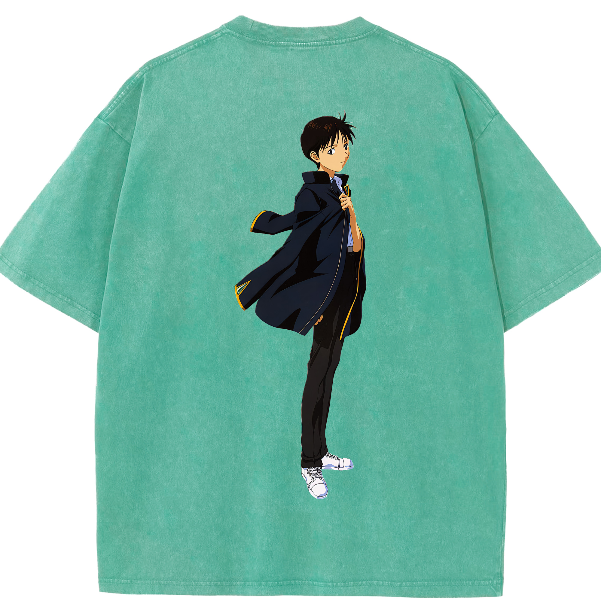 （画像用） EVA 新世紀エヴァンゲリオン 綿100% ヴィンテージ風 半袖Tシャツ（背面プリント）